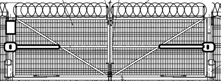 Козырьковое ограждение ворот