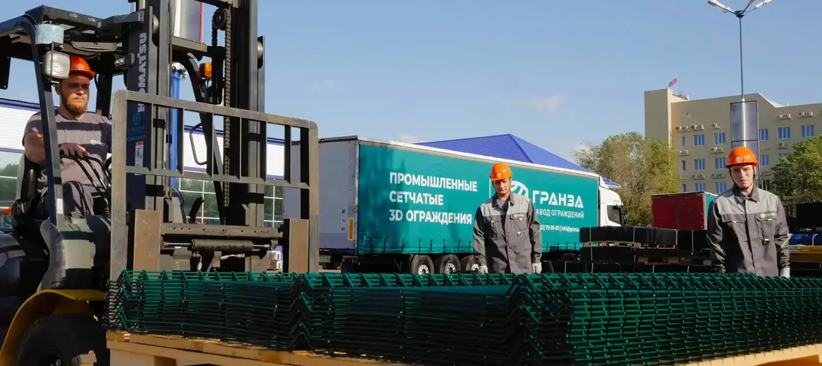 транспортировка 3d панелей погрузчиком