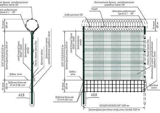 Ограждение антитеррор