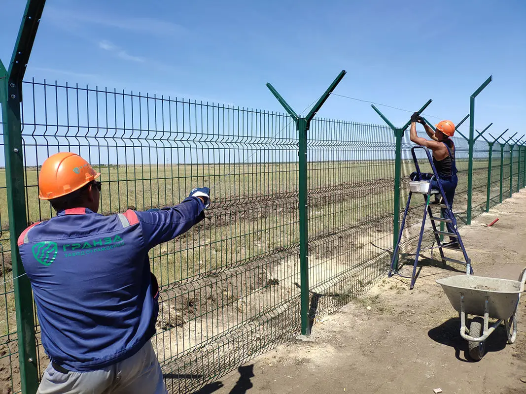 Установка 3D заборов под ключ